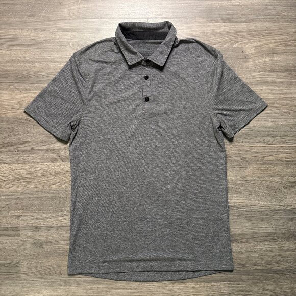 Lululemon Men's Evolution Polo - Grey/Black - Picture 2 of 7